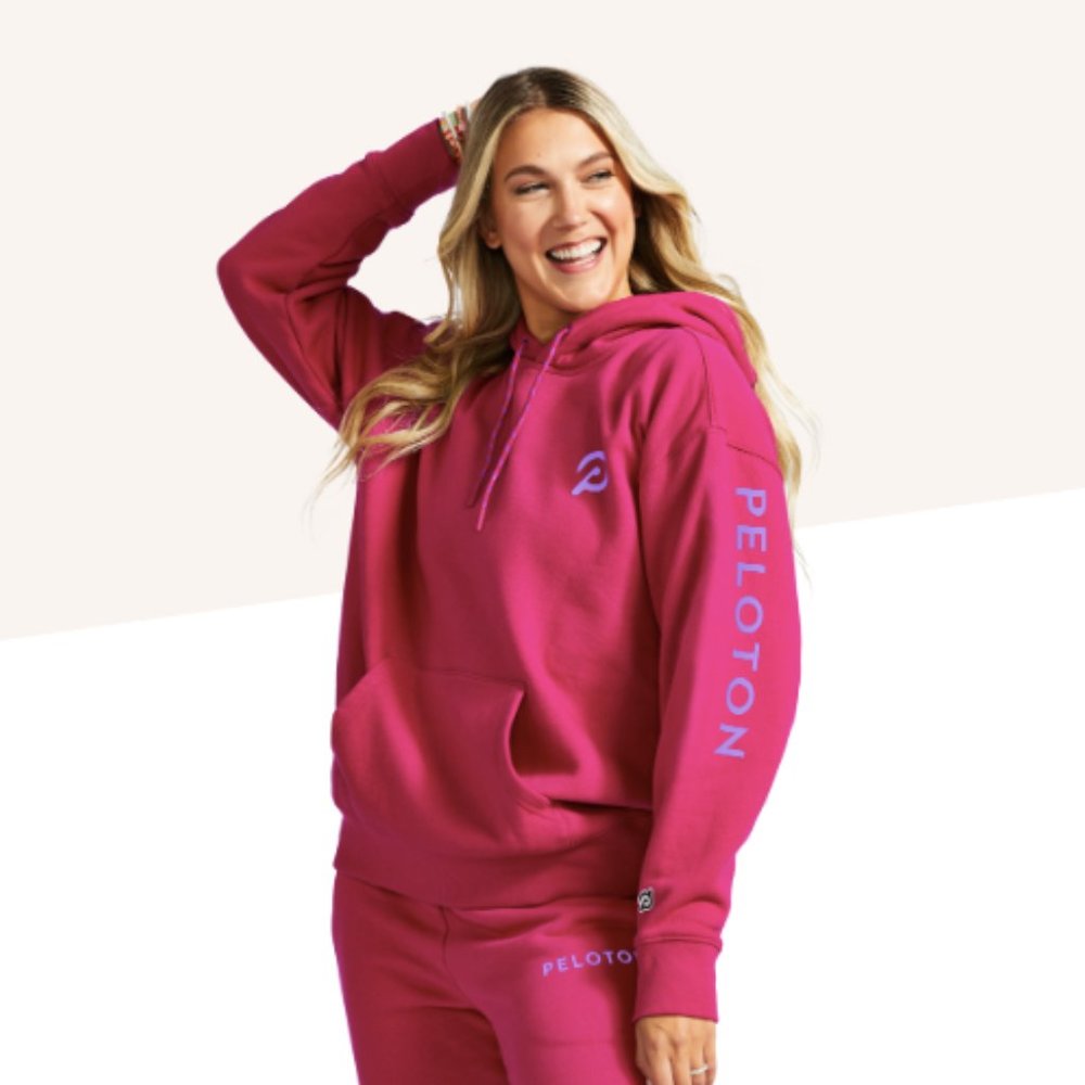 Peloton Chic Hoodie & Jogger Set size Medium in Red